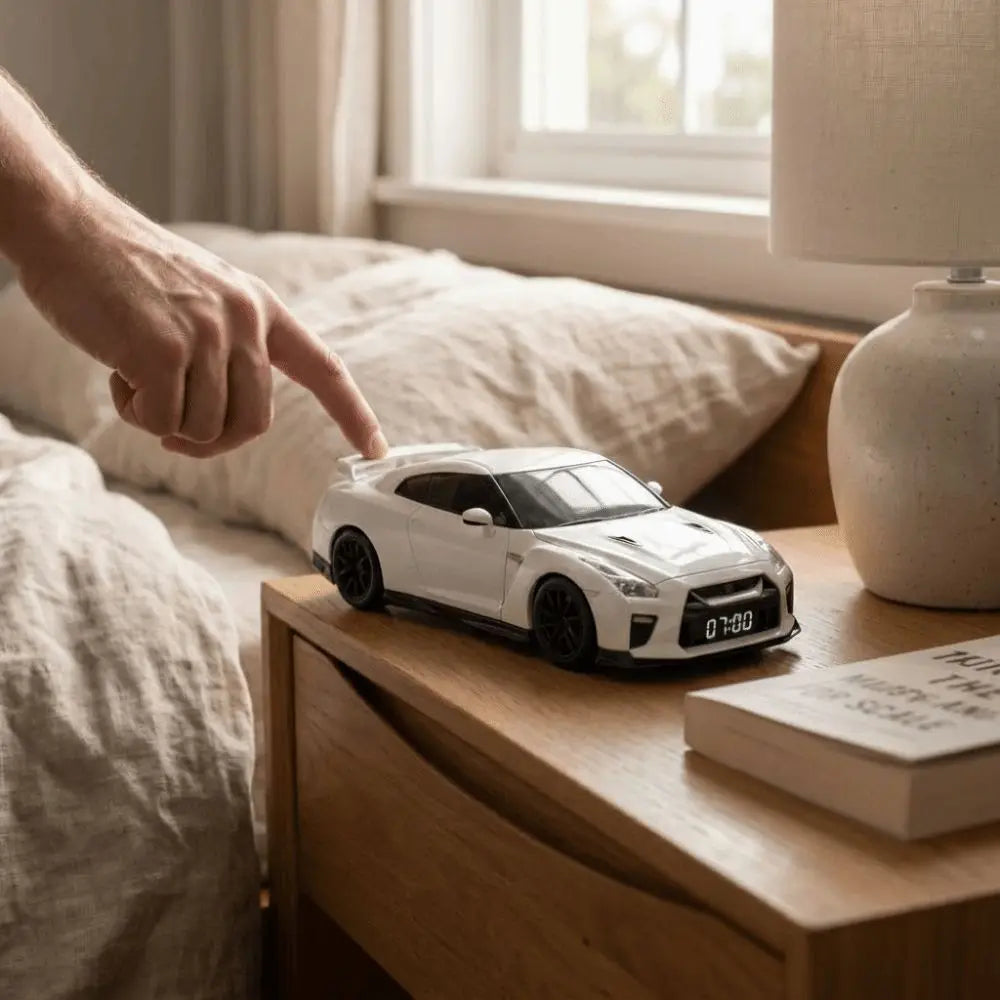 Sports car alarm clock